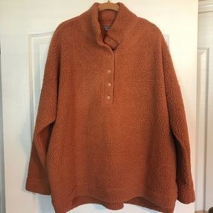 Cloud Sherpa Snap Oversized Pullover